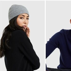 Grey Quince Mongolian Cashmere Ribbed Beanie XS/ S